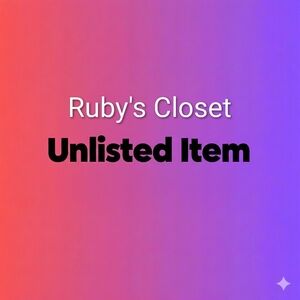 Ruby's Closet UNLISTED LIVE SHOW ITEM